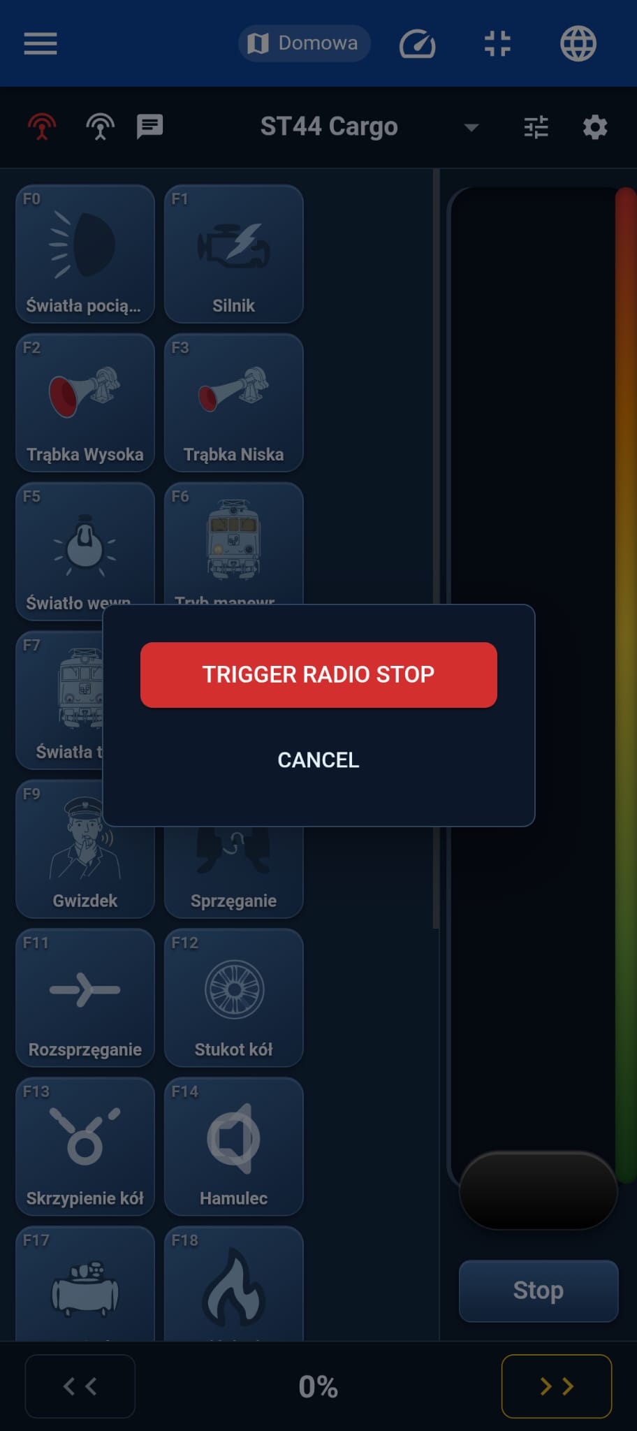 Radio stop